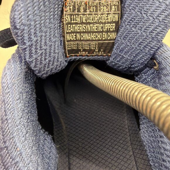 Skechers D’Lites Navy Blue Gray Shoes Sneakers 11947W Womens Size 11 Wide Damage - Picture 8 of 13